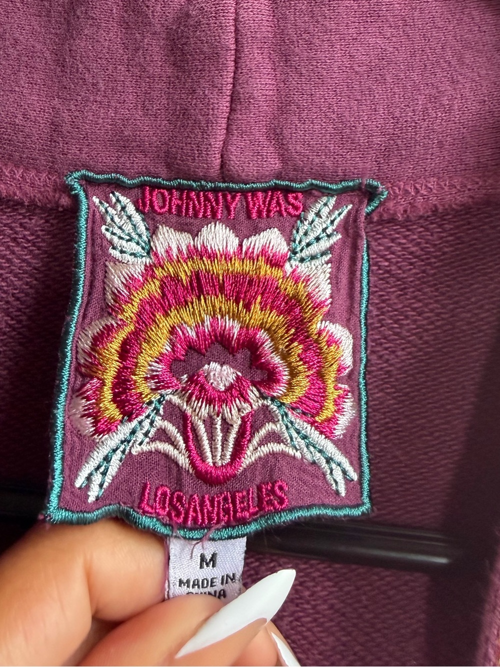 Johnny Was Kaira Embroidered Draped Cardigan - Picture 3 of 3